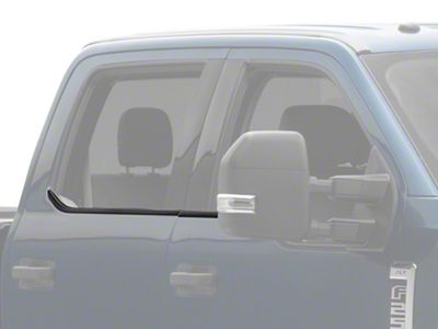 Putco Window Trim; Black (17-22 F-350 Super Duty SuperCrew)