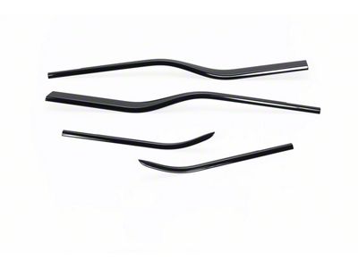 Putco Window Trim; Black (17-22 F-350 Super Duty SuperCab)