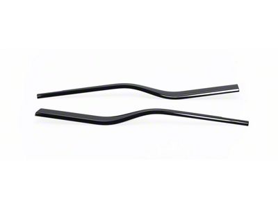 Putco Window Trim; Black (17-22 F-350 Super Duty Regular Cab)