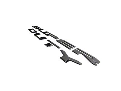 Putco Black Platinum Tailgate Insert Letters (20-22 F-350 Super Duty)