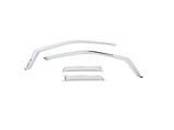 Putco Element Chrome Window Visors; Front and Rear (17-22 F-350 Super Duty SuperCab)
