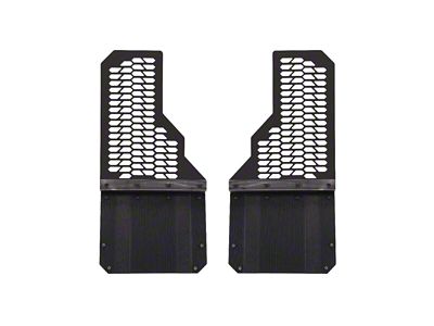 Putco Hex Mud Skins; High-Density Polyethylene; Rear (17-24 F-350 Super Duty DRW)