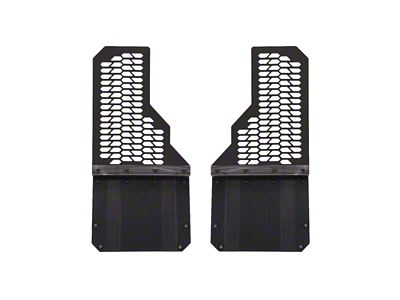 Putco Hex Mud Skins; High-Density Polyethylene; Rear (11-16 F-350 Super Duty DRW)