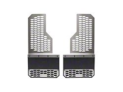 Putco Hex Mud Skins; Brushed; Rear (17-26 F-350 Super Duty DRW)