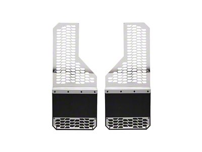 Putco Hex Mud Skins; Polished; Rear (11-16 F-350 Super Duty DRW)