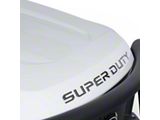Putco Hood Letter Emblems; Black Platinum (23-26 F-350 Super Duty)