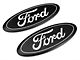 Putco Billet Aluminum Ford Oval Grille Emblem; Black (15-17 F-150)