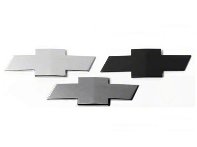 Putco Grille and Tailgate Emblems; Gunmetal Chrome (07-13 Silverado 1500)