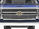Putco Liquid Billet Upper Replacement Grilles with Logo Cutout; Polished (14-15 Silverado 1500 High Country, LTZ)
