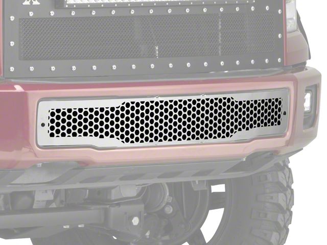 Putco Punch Design Lower Bumper Grille Insert; Stainless Steel (15-17 F-150, Excluding Raptor)