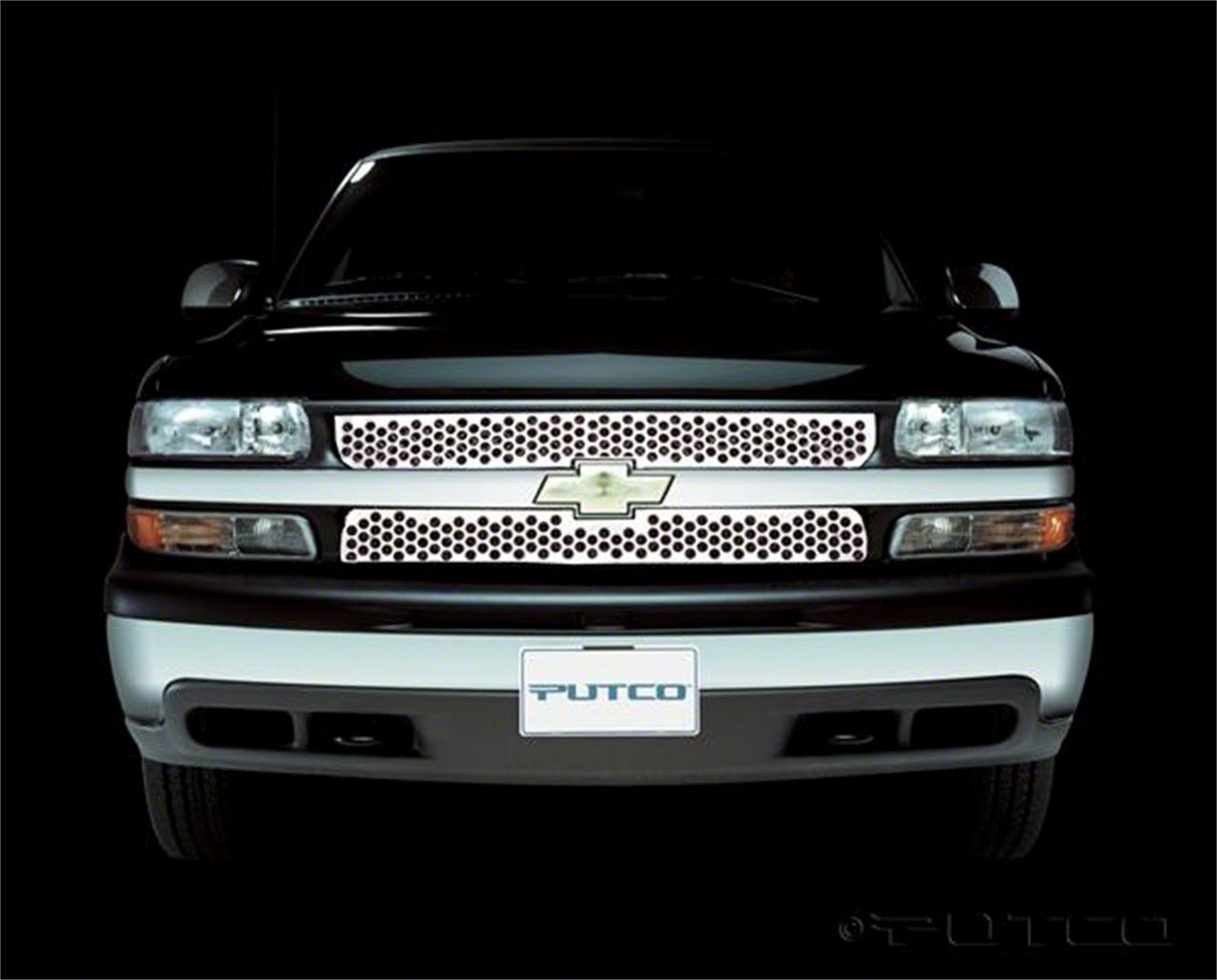 Putco Silverado 1500 Punch Design Upper Overlay Grille