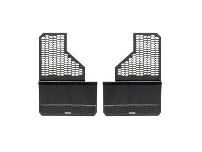 Putco Hex Shield Series Mud Flaps; High-Density Polyethylene; Rear (19-24 RAM 3500 DRW)