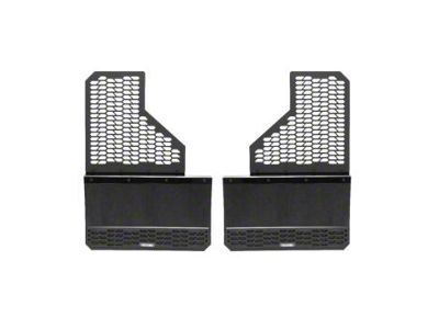 Putco Hex Shield Series Mud Flaps; High-Density Polyethylene; Rear (10-18 RAM 3500 DRW)