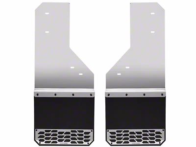 Putco Solid Mud Skins; Polished; Front or Rear (10-24 RAM 3500 SRW)