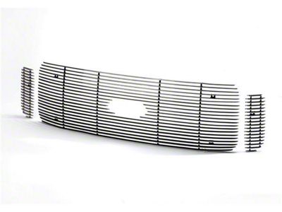 Putco Shadow Billet Upper Overlay Grilles; Polished (03-06 Silverado 1500 SS)