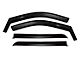 Putco Element Matte Black Window Visors; Front and Rear (19-24 Sierra 1500 Double Cab)