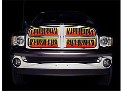 Putco Flaming Inferno Upper Overlay Grille; 4-Color (07-10 Sierra 1500)