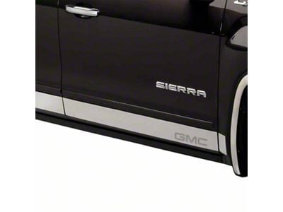 Putco Stainless Steel Rocker Panels with GMC Logo (19-24 Sierra 1500)