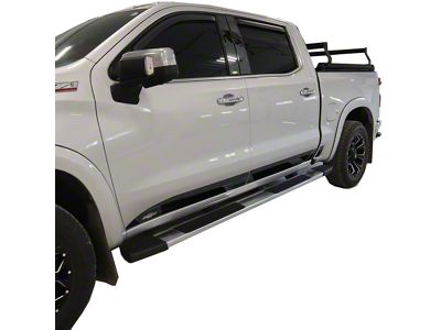 Putco Black Platinum Rocker Panels with Bowtie Logo (19-24 Silverado 1500)