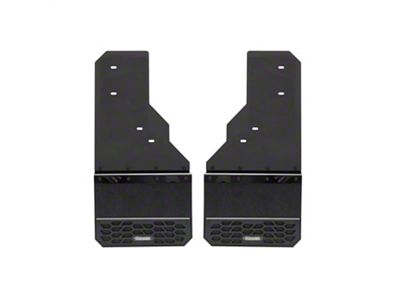 Putco Solid Mud Skins; High-Density Polyethylene; Rear (15-19 Silverado 2500 HD)