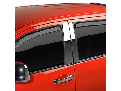 Putco Element Tinted Window Visors; Front and Rear (20-25 Silverado 3500 HD Double Cab)