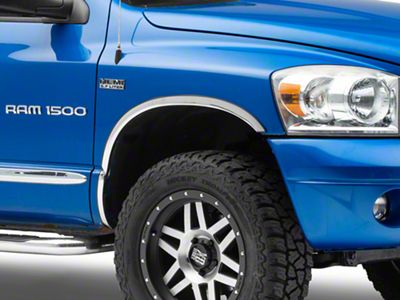 Putco Stainless Steel Fender Trim; Covers Entire Wheel Well (02-08 RAM 1500)