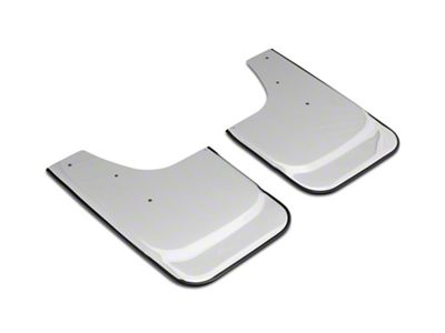 Putco Stainless Steel Mud Flaps with Bowtie Logo; Front or Rear (07-25 Silverado 1500)