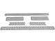 Putco Punch Design 6-Piece Upper Overlay Grille; Polished (09-12 F-150 Lariat, King Ranch)