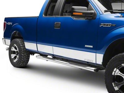 Putco Stainless Steel Rocker Panels with F-150 Logo (09-14 F-150 SuperCab w/ 6-1/2-Foot Bed, SuperCrew)