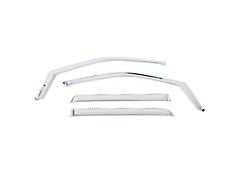 Putco Element Chrome Window Visors; Front and Rear (17-22 F-250 Super Duty SuperCrew)
