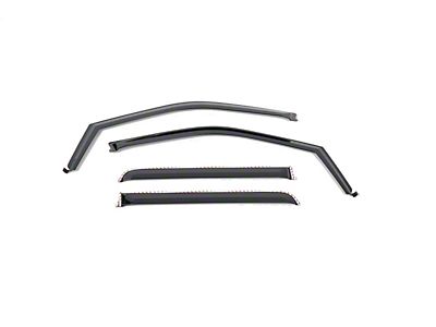 Putco F-150 Element Chrome Window Visors; Channel Mount; Front 480026