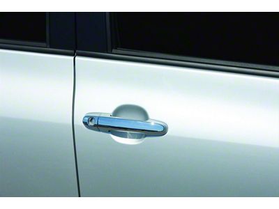 Putco Deluxe Door Handle Covers with Bucket Trim and without Passenger Keyhole; Chrome (15-20 Tahoe)