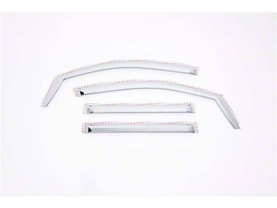 Putco Element Chrome Window Visors; Front and Rear (15-20 Tahoe)