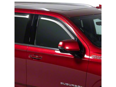 Putco Element Chrome Window Visors; Front and Rear (21-24 Tahoe)