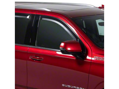 Putco Element Matte Black Window Visors; Front and Rear (21-24 Tahoe)