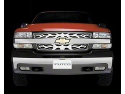 Putco Flaming Inferno Upper Overlay Grilles; Polished (07-14 Tahoe)