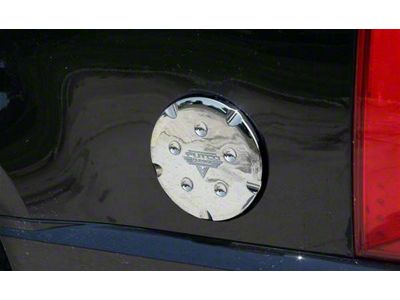 Putco Fuel Tank Door Cover; Chrome (15-20 Tahoe)