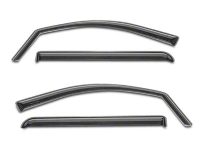 Putco Element Tinted Window Visors; Channel Mount; Front and Rear (14-18 Sierra 1500 Double Cab, Crew Cab)