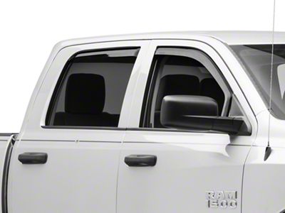 Putco Element Tinted Window Visors; Channel Mount; Front and Rear (09-18 RAM 1500 Quad Cab, Crew Cab, Excluding Rebel)