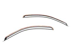 Putco Element Chrome Window Visors; Channel Mount; Front (07-14 Yukon)