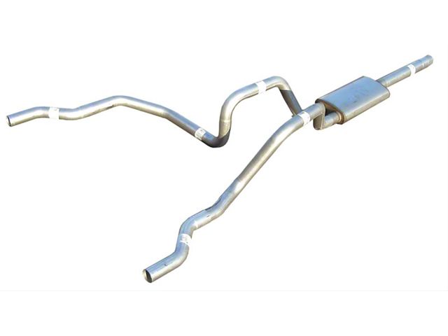 Pypes Violator Dual Exhaust System with Polished Tips; Rear Exit (07-09 4.8L Silverado 1500)