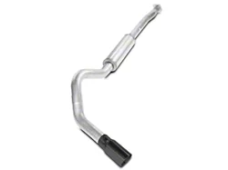 Pypes 4-Inch Single Exhaust System with Black Tip; Side Exit (11-14 3.5L EcoBoost F-150)