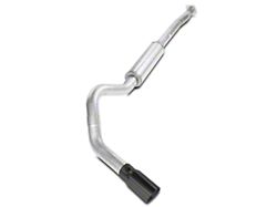 Pypes 4-Inch Single Exhaust System with Black Tip; Side Exit (15-20 3.5L EcoBoost F-150, Excluding Raptor & 19-20 F-150 Limited)