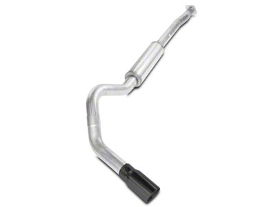Pypes 4-Inch Single Exhaust System with Black Tip; Side Exit (15-20 3.5L EcoBoost F-150, Excluding Raptor & 19-20 F-150 Limited)