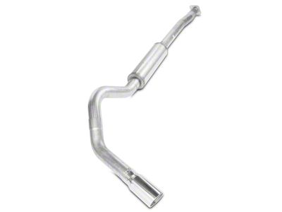 Pypes 4-Inch Single Exhaust System with Polished Tip; Side Exit (11-14 3.5L EcoBoost F-150)