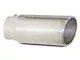 Pypes Angled Cut Rolled End Round Exhaust Tip; 5-Inch; Polished (Fits 3-Inch Tailpipe)