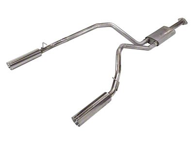Pypes Pype-Bomb Dual Exhaust System with Polished Tips; Rear Exit (19-24 5.7L RAM 1500 w/ Factory Dual Exhaust)