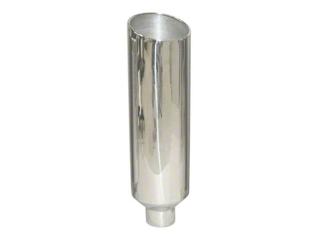 Pypes Silverado 2500 Rolled Angle Stack Exhaust Tip; 10-Inch; Polished ...