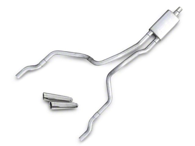 Pypes Violator Dual Exhaust System with Polished Tips; Rear Exit (02-03 5.9L RAM 1500)
