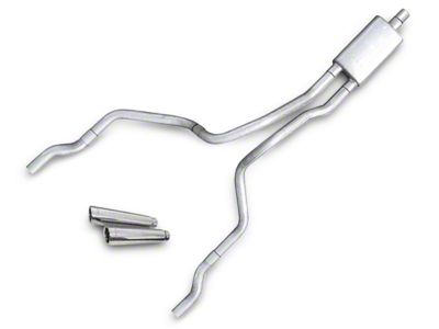 Pypes Violator Dual Exhaust System with Polished Tips; Rear Exit (02-05 4.7L RAM 1500)